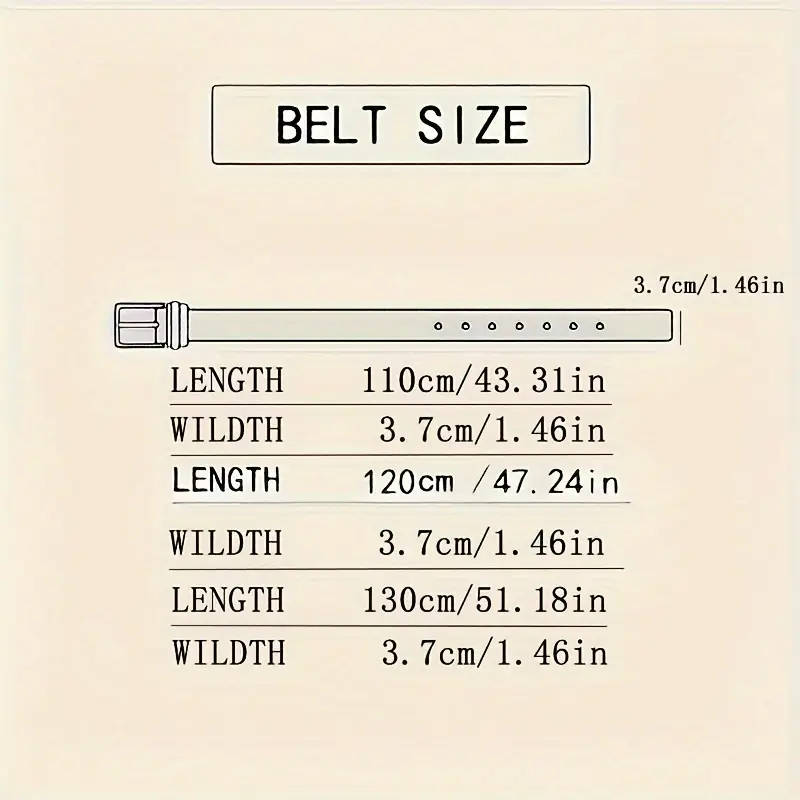 Genuine Leather Automatic Buckle Belt Blue