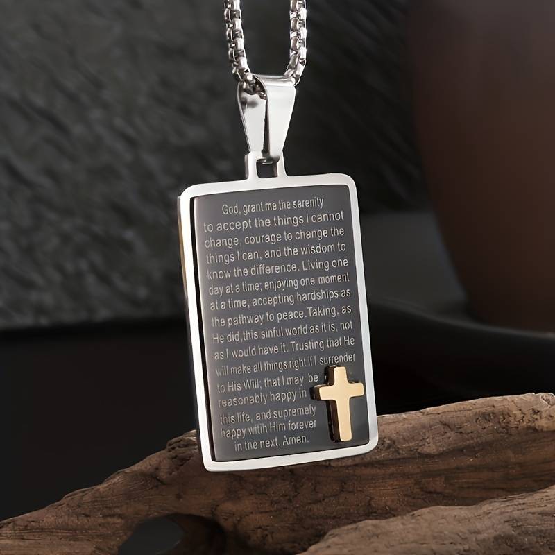 1 Piece Silvery Jesus Theme Pendant