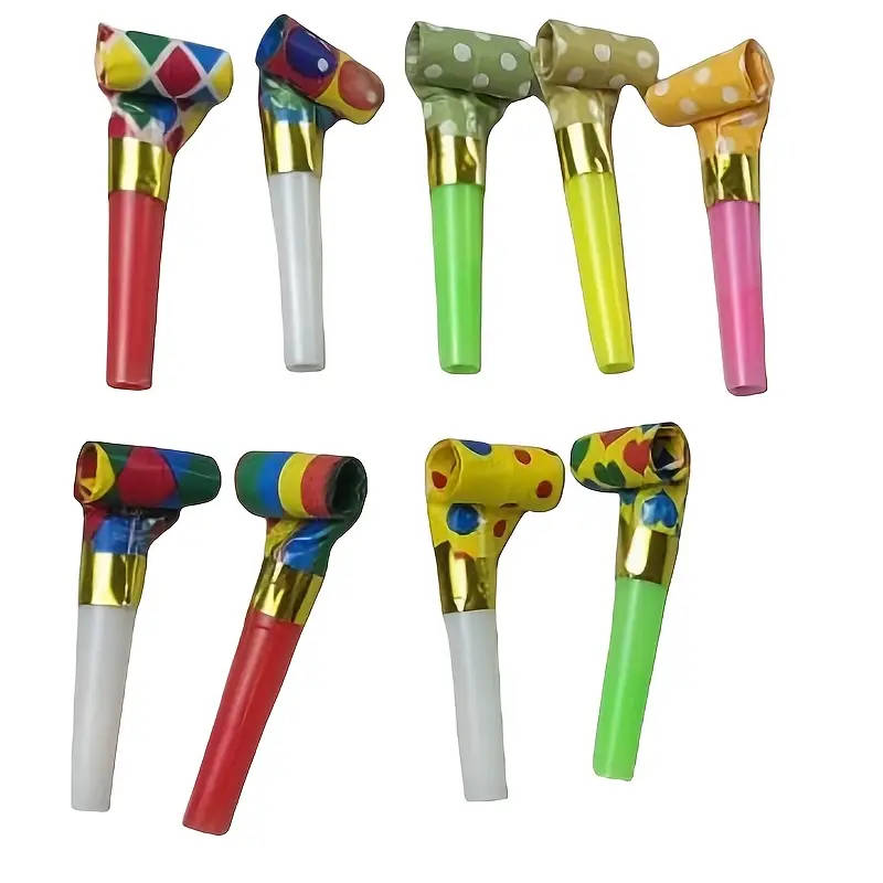 10pcs Colorful Party Blowers