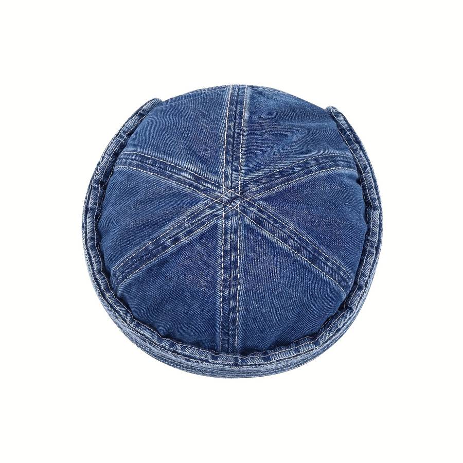 1pc European And American Trendy Brands Washed Denim Street Style Bucket Hats for Both Men And Wome