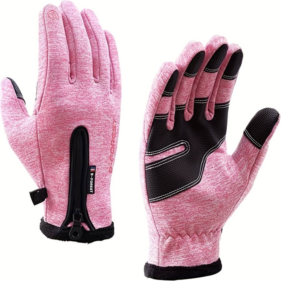 1 Pair Pink Size XL Warm Gloves
