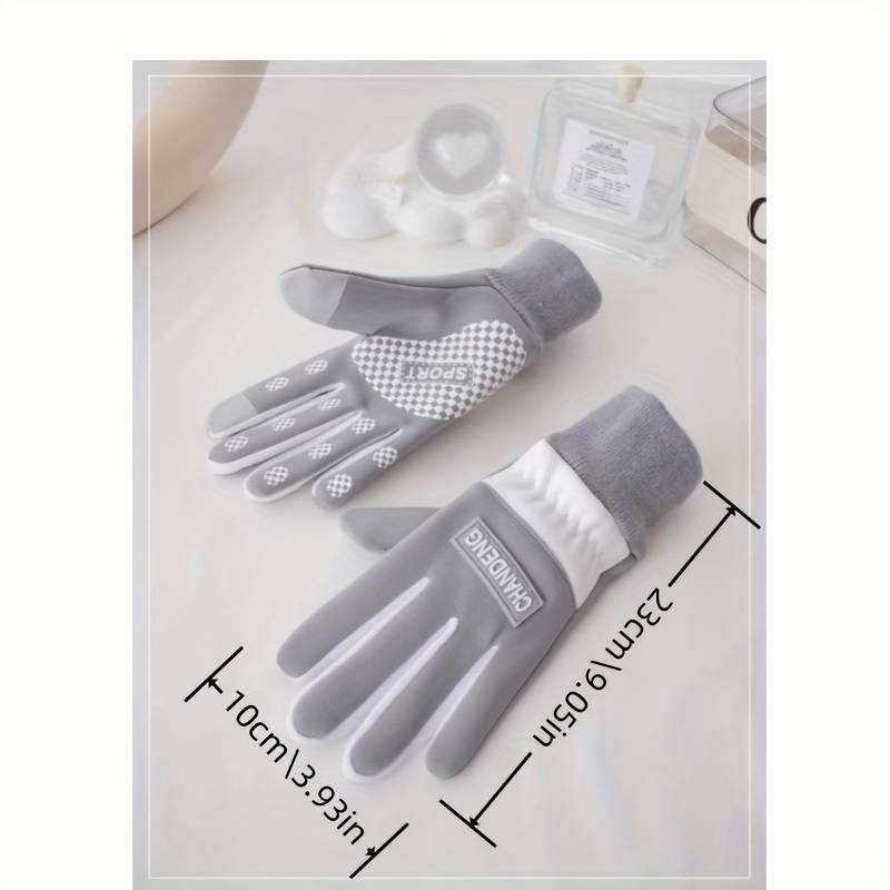 1 Pair Blue Recommended For 7 To 15 Years Old Warm Gloves