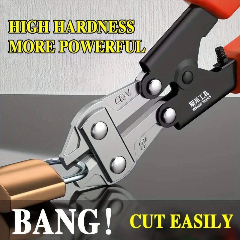 1pc Bolt Cutters Wire Cutting Pliers Wire Cutting Scissors 20.32cm Multi-functional Labor-saving Pli