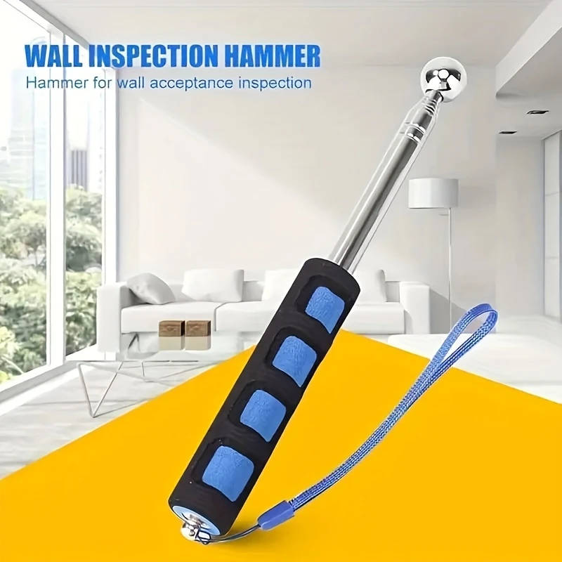 1Pc Heavy Duty Telescopic Hammer Stainless Steel Multi Use For Home Inspection