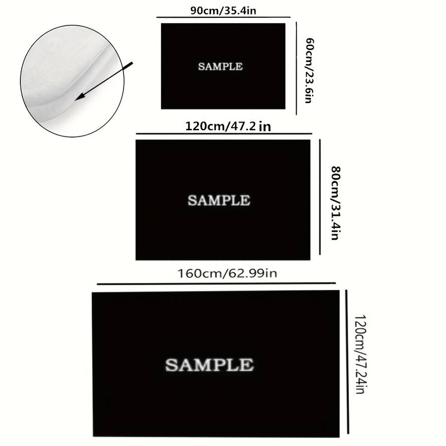 1Pc 80x120cm Floor Mat