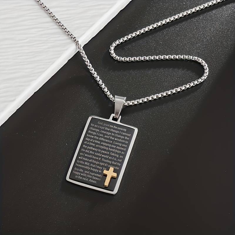 1 Piece Silvery Jesus Theme Pendant