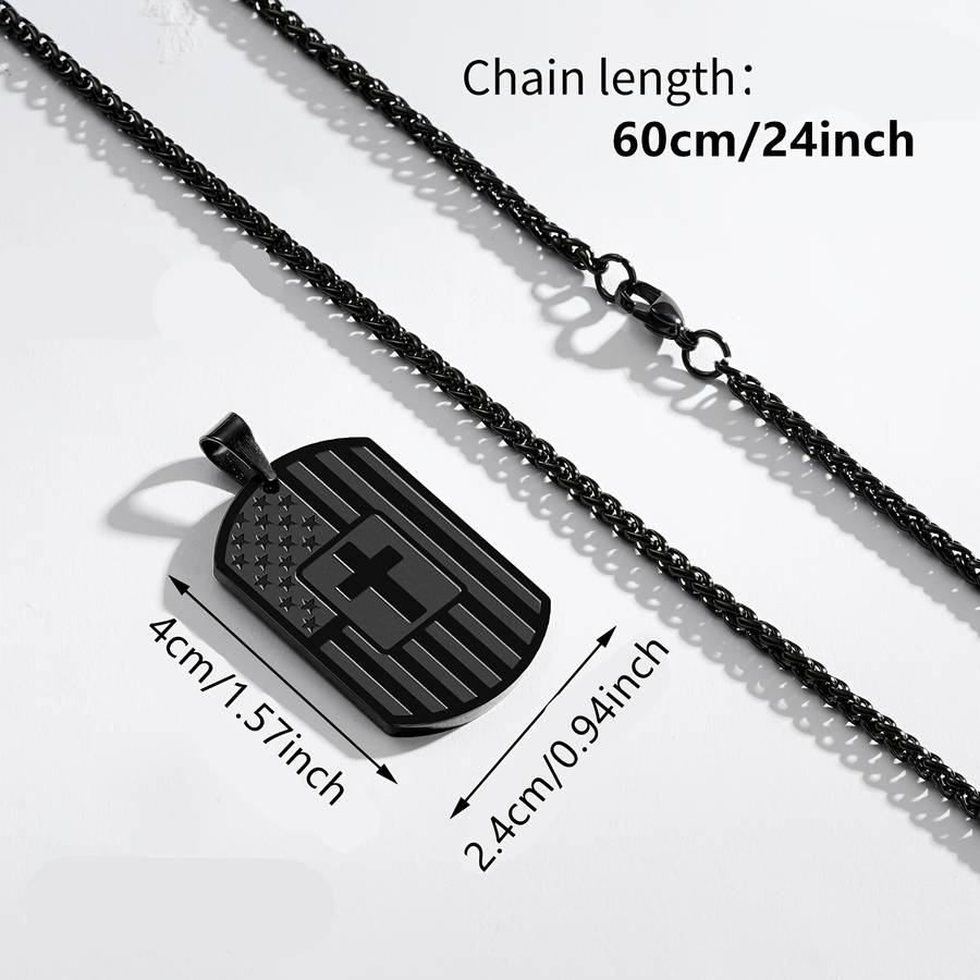 1 Piece Black Jesus Theme Pendant