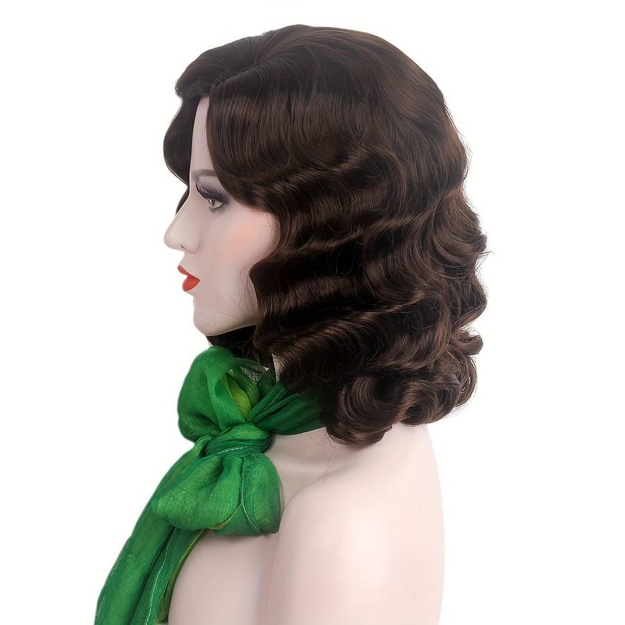 1Pc Golden 35.56cm Fashion Design Wig