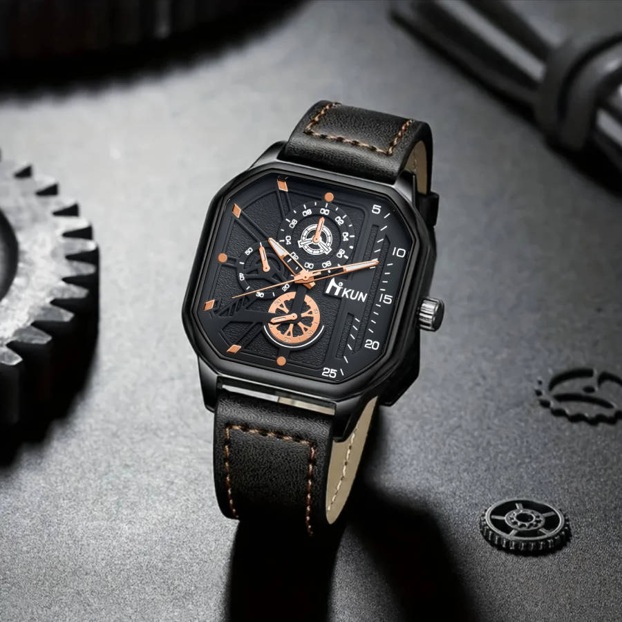 2pcs set High-end Wristwatches the First Choice of Modern Elites Show Your Way to Success Color Sent