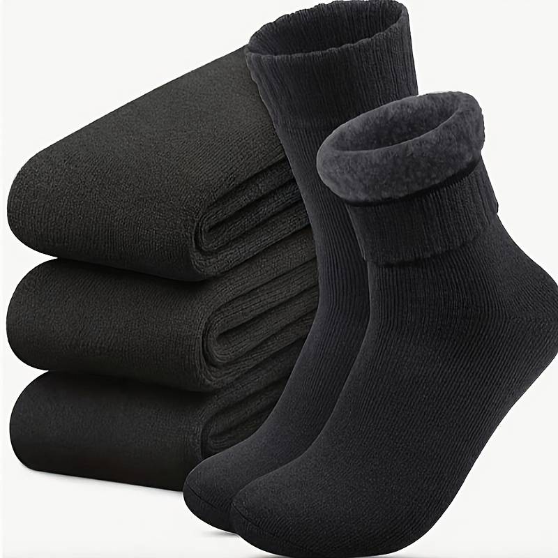 Sock 3Pairs Black  One Size
