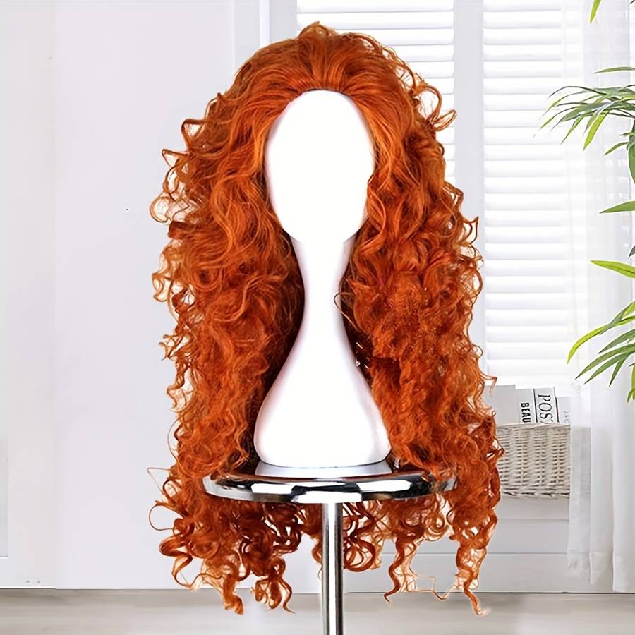 1Pc Orange B016 71.12cm Fashion Design Wig