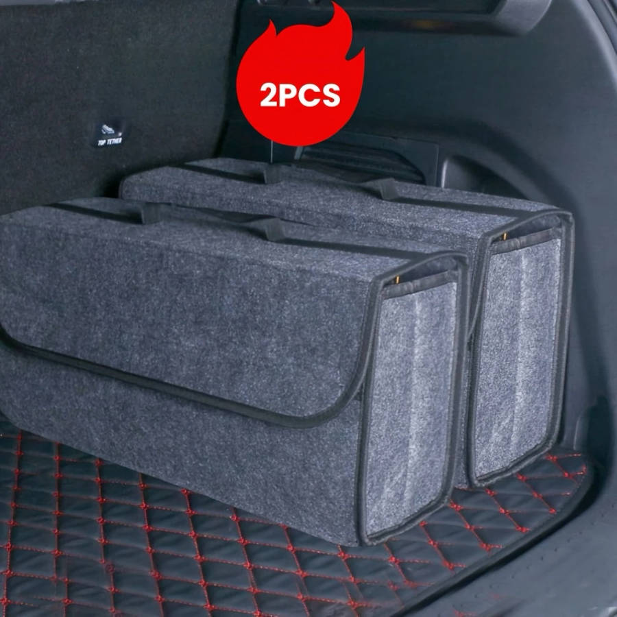 Thickened Felt Cloth Car Trunk Storage Box