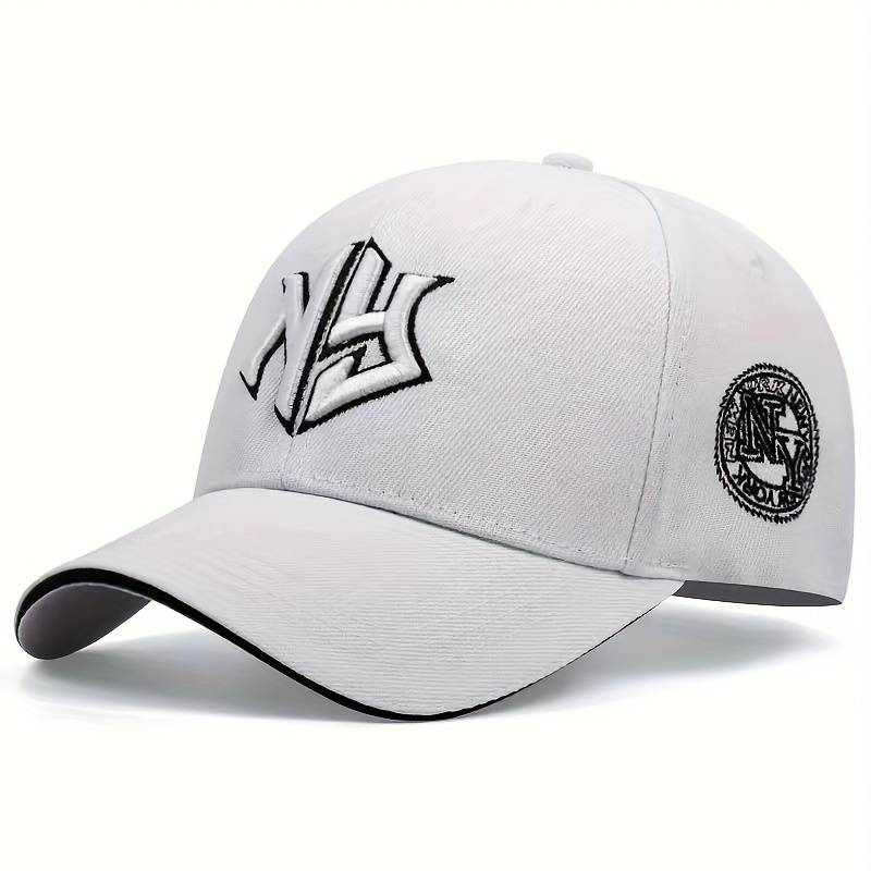 1pc Men'S Classic Embroidered Trucker Cap 100% Polyester Adjustable Dad Hat with Alphabet Pat