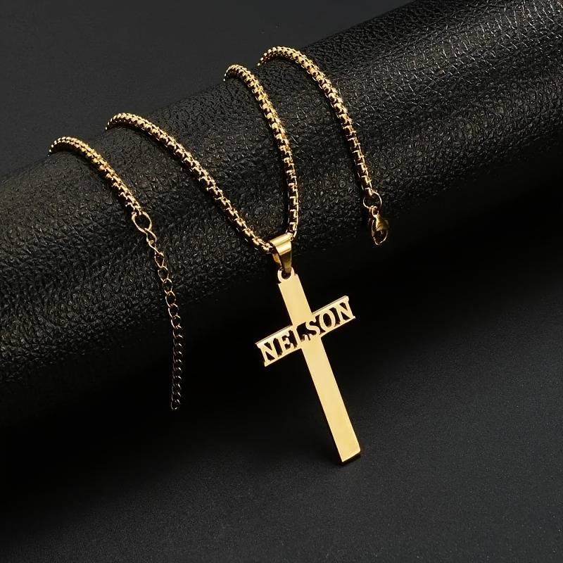 1 Piece Golden Jesus Theme Pendant