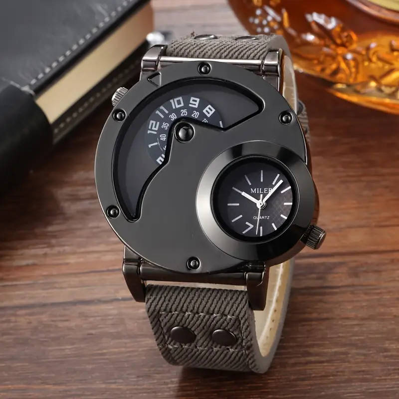 Vintage Dual Time Men's Watch