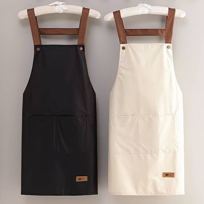 1pc Apron for household use and oil resistant kitchen and work waist circumference for convenien