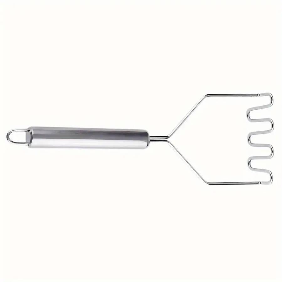1pc Stainless Steel Wavy Potato Masher Kitchen Vegetable Fruit Masher Potato Presser