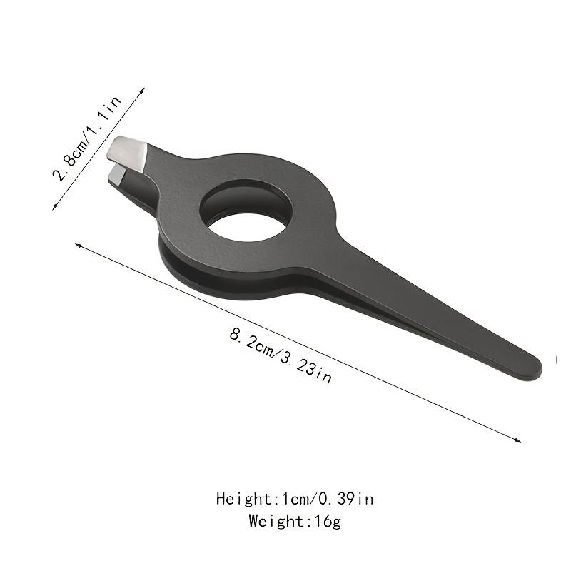 1pc Professional Slant Tip Tweezer with Hollow Handle Precision Eyebrow  Facial Hair Removal