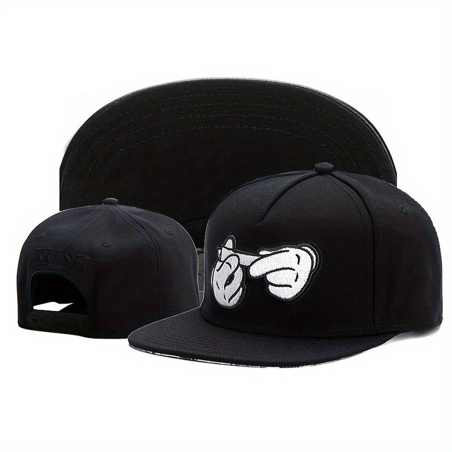 Two handed cigarette style embroidered snapback cap