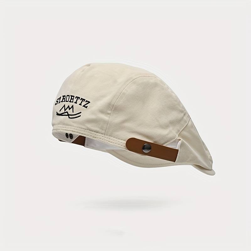 1pc Japanese-Style Unisex Forward-Facing Hats with a Literary British Retro Design Perfect for Art