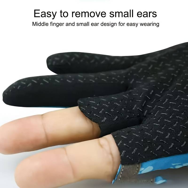 1 Pair Red One Size Outdoor Sports Gloves