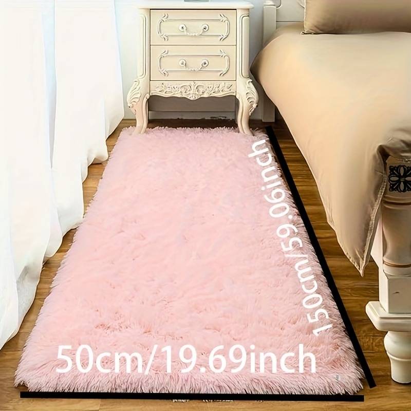 1Pc Pink 160x180cm 62.99x70.87inch Floor Mat