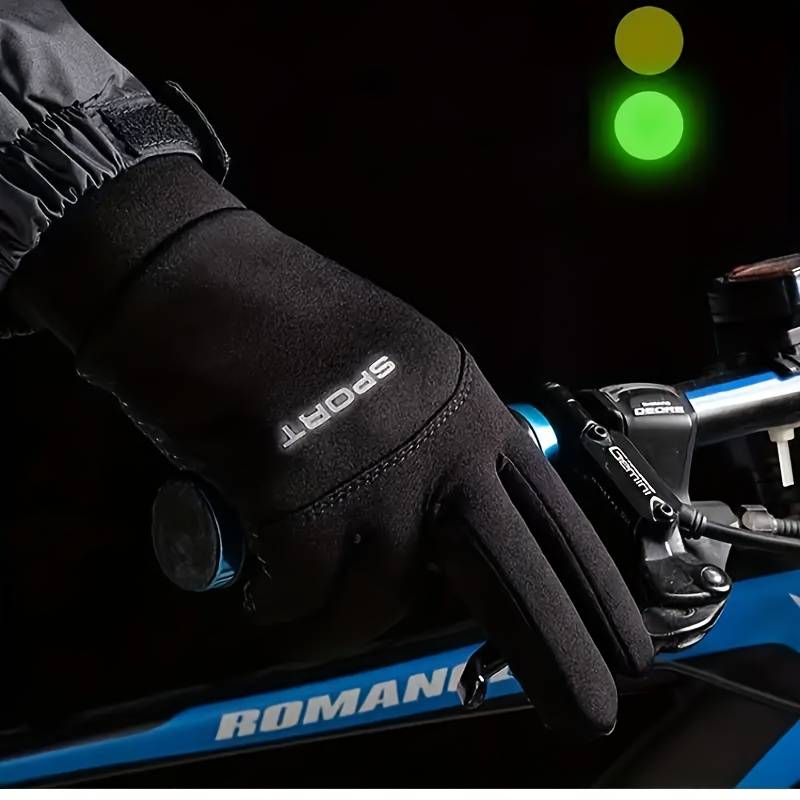 1 Pair Black Size M Outdoor Sports Gloves
