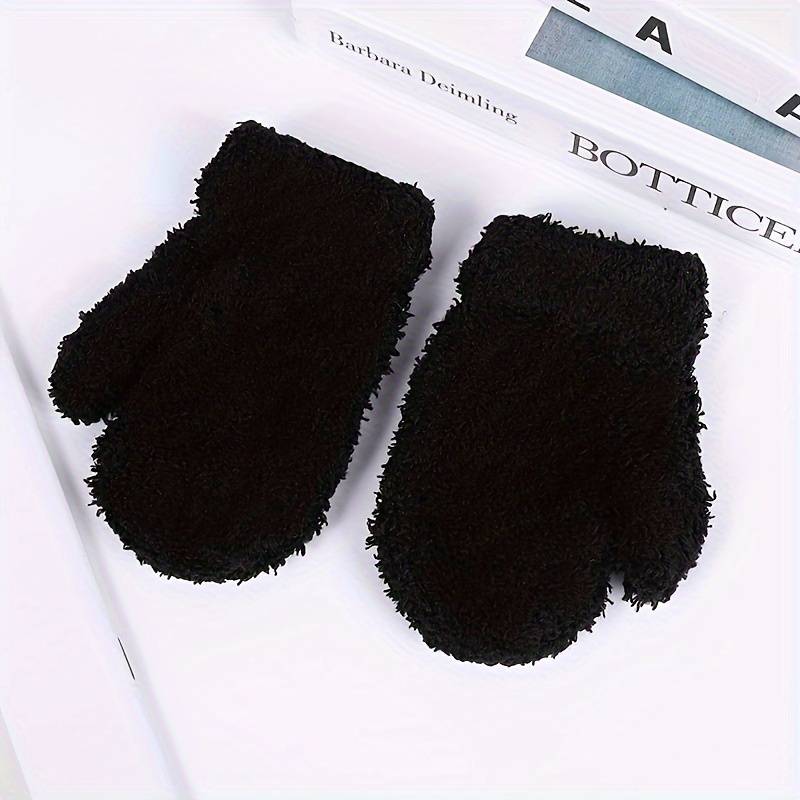 1 Pair Gray Warm Gloves