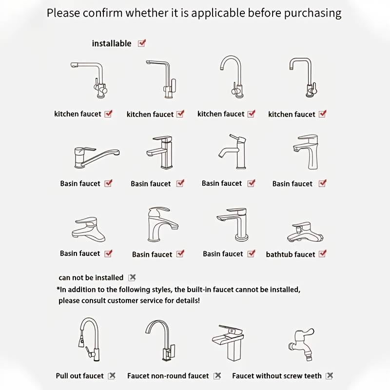 1pc Gradient LED Faucet Light Color Changing Water Stream Plastic Material Fixed LED Tap for