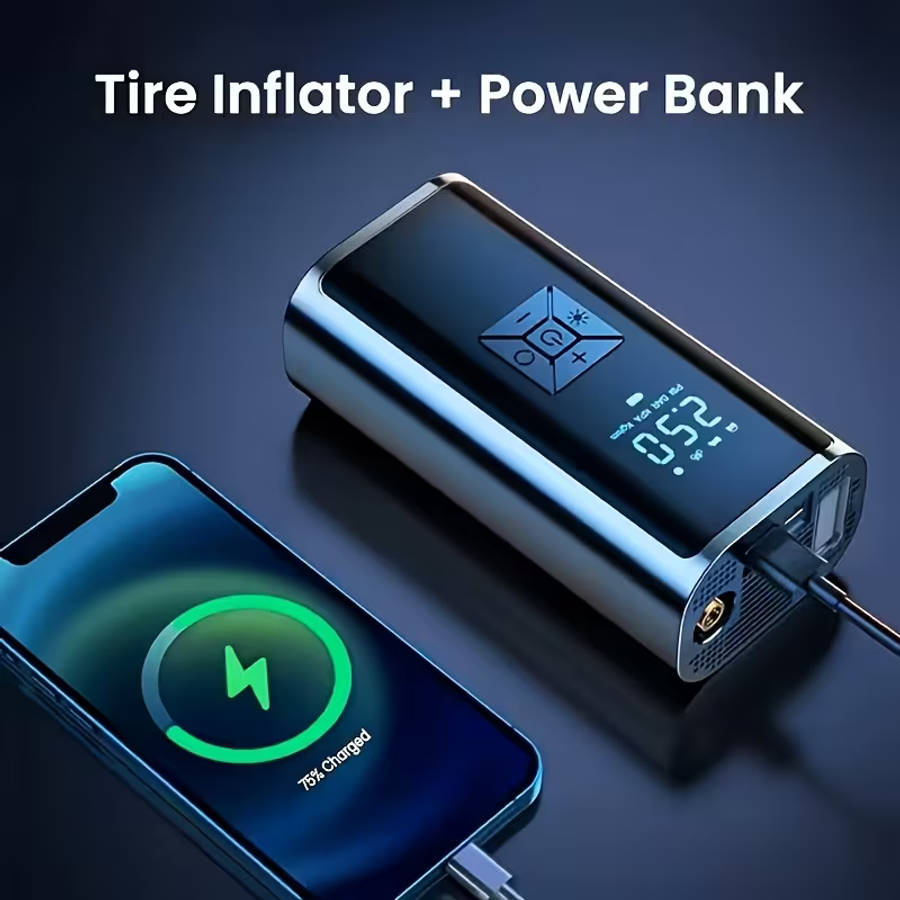 Portable Cordless Tire Inflator Air Compressor 3X Fast 150 PSI Electric Pump