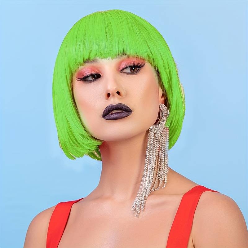 1Pc White 25.4cm Fashion Design Wig