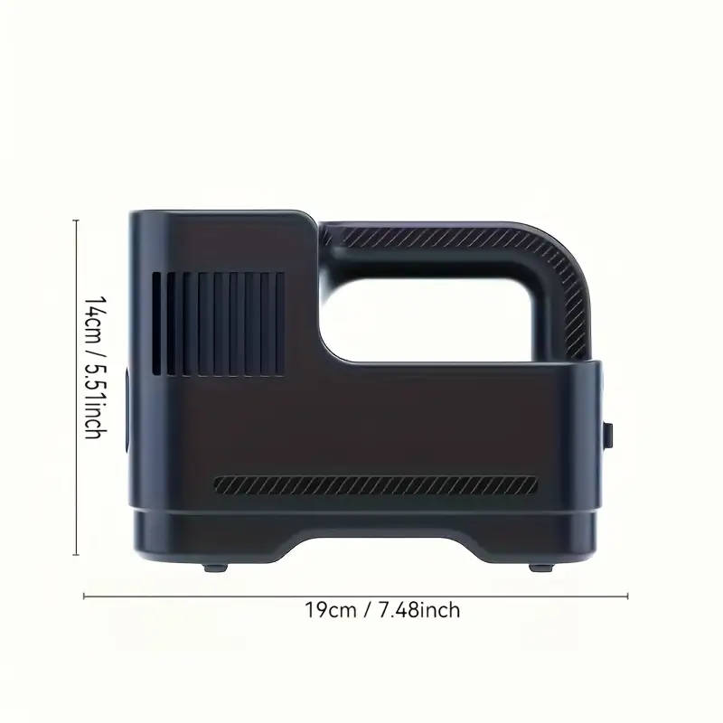 1pc Portable Air Compressor Pum Digital Tire Inflator with LED Light  Carry Rope High-Precision Dura