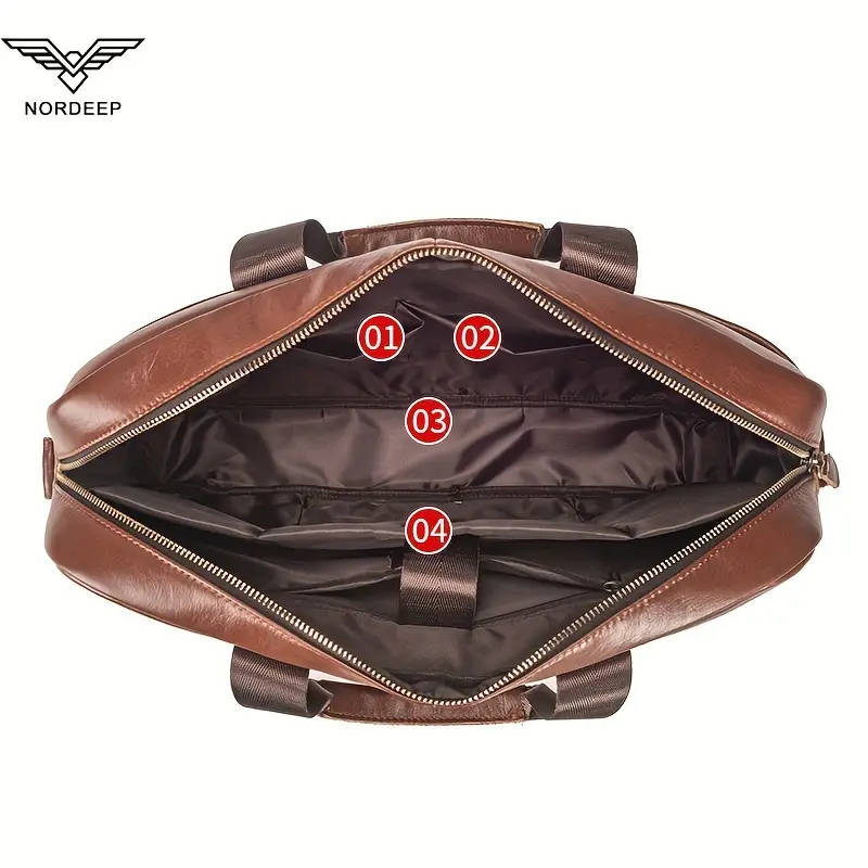 Genuine Leather Laptop Briefcase