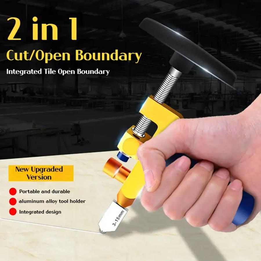 2-in-1 Diamond Tile Cutter Breaker Pliers Set  Includes Stainless Steel Blades Gaskets