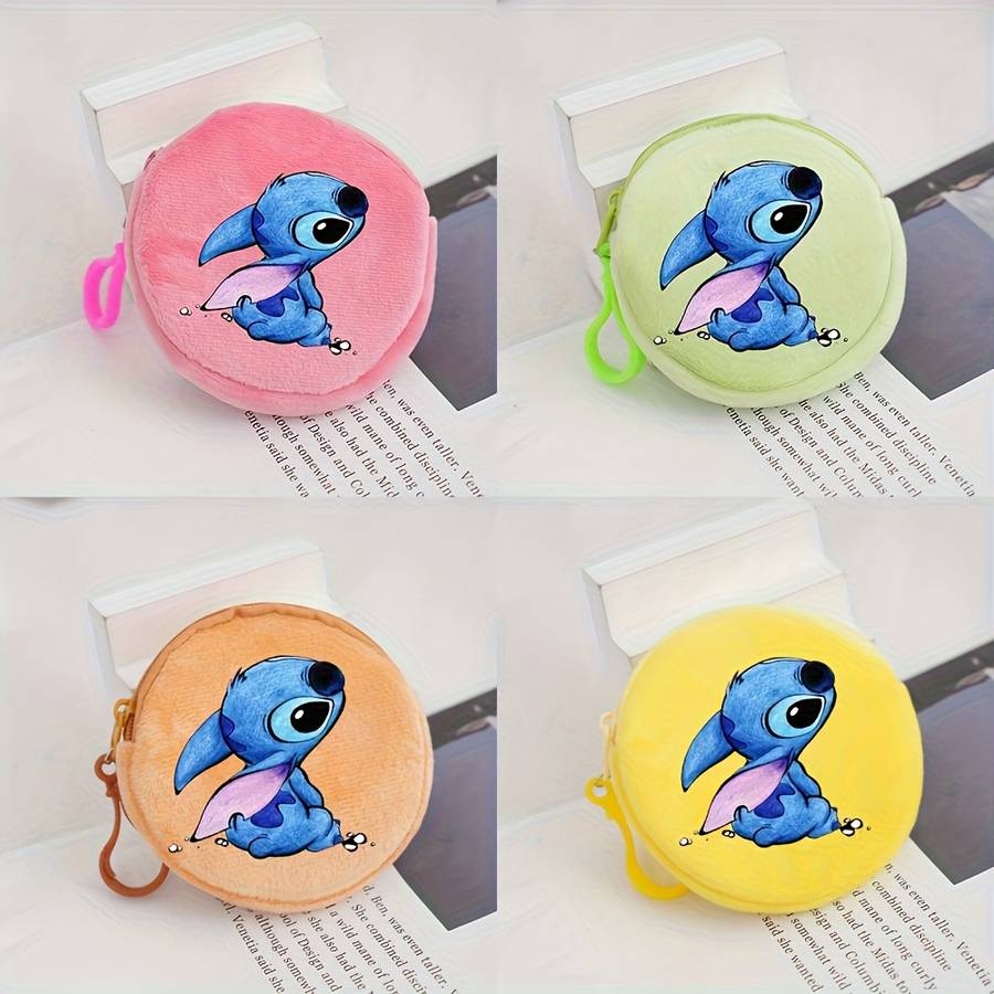 1pc Disney Stitch Small Change Bag Convenient for Daily Outings Dopamine Cute Girl's Heart Coin P