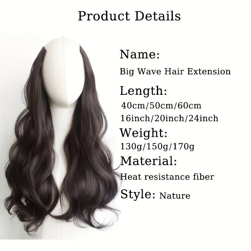 1Pc Light Brown 50.8cm Fashion Design Wig