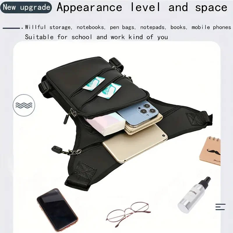 1pc Nylon High Quality Cool Fanny Pack Multi-Functional Storage Bag Multi-Purpose Riding Bag Outdoor
