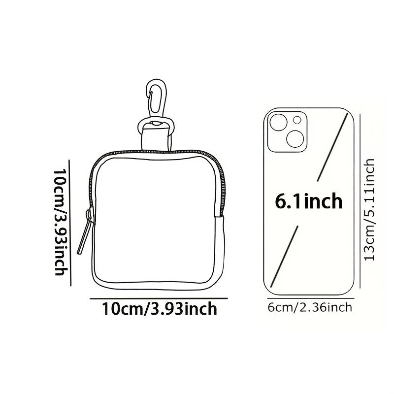 1pc A Single Piece Large Capacity Coin Purse with Lemon Slice Pattern Beautifully Simple Digital