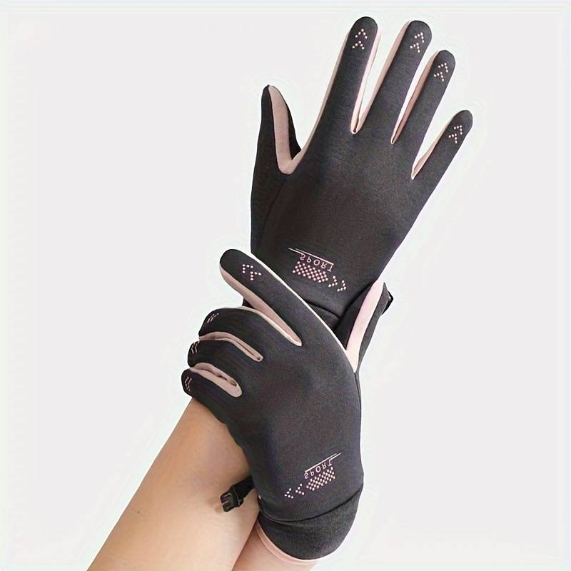 1 Pair Grey Warm Gloves