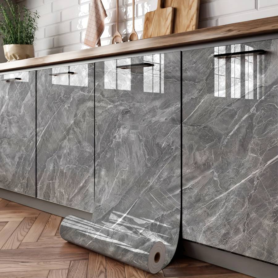 1PC Wall StickersCloud Gray3M Long60CM Wide