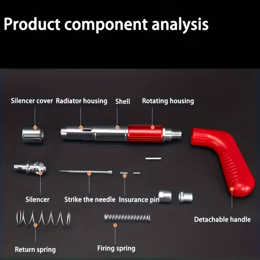 1 Set Multi-Function Mini Nail Gun, 5-Speed Adjustable Household Tool