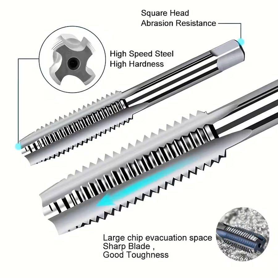 40pcs M3-M12 Tap And Die Set