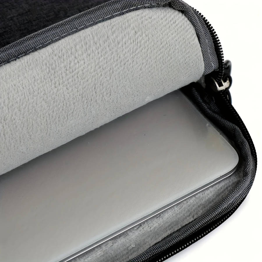1pc Solid Color Simple Lightweight Portable Laptop Bag Portable Business Trip Computer Protective