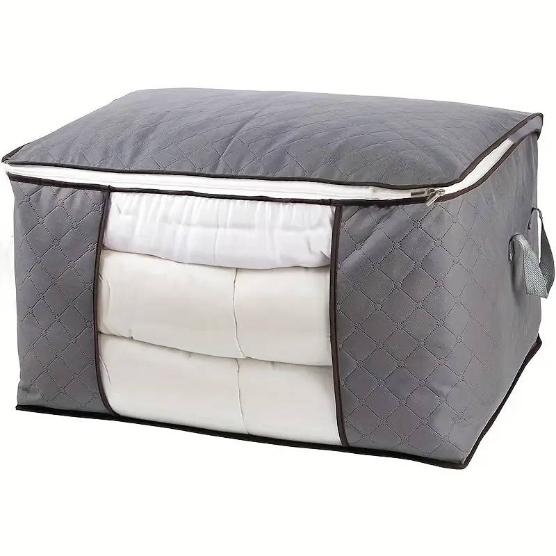 Vintage-Style Foldable Storage Bags for Clothing and Blankets - Large Capacity
