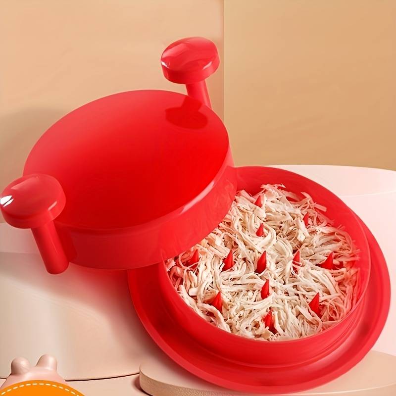 1pc Chicken Shredder Professional Chicken Breast Shredder Tool Twist Transparent Lid Ergono