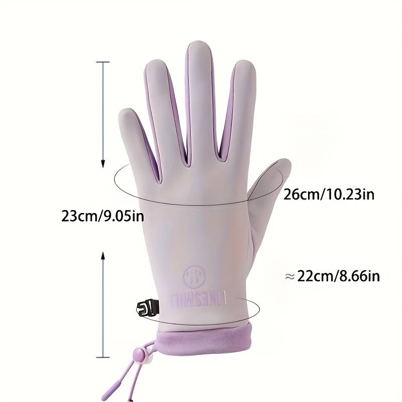1 Pair Pink Warm Gloves