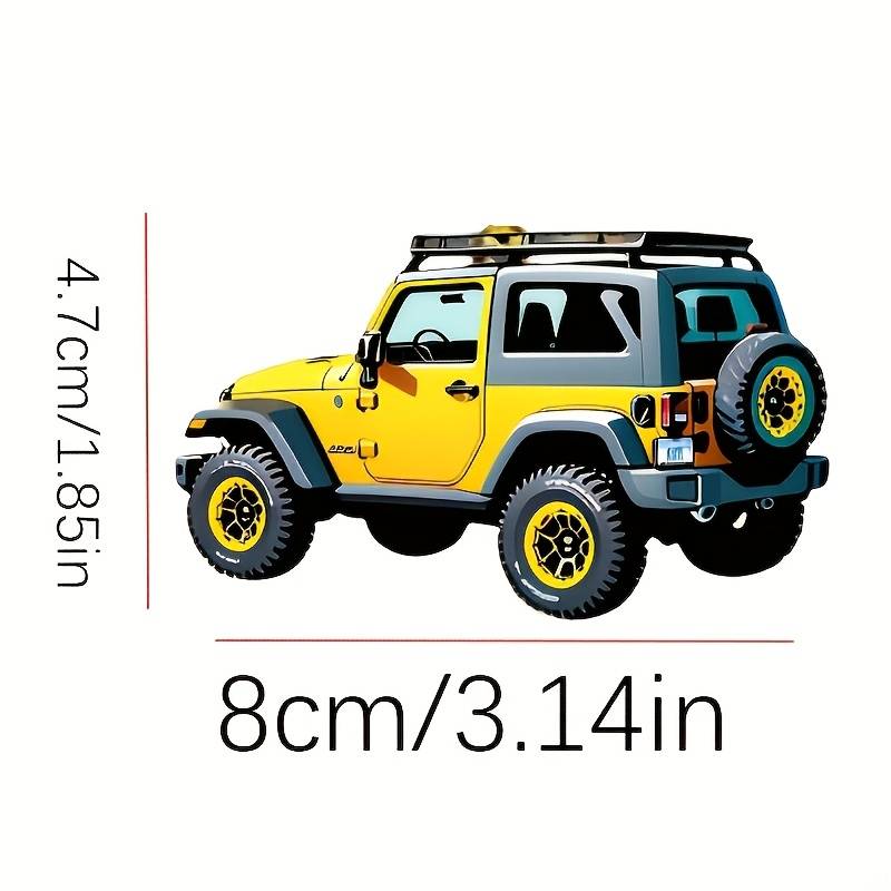 1pc 2D Flat s Surface for Jeep Car Shaped Acrylic Pendant  Surface Suitable for Car Re