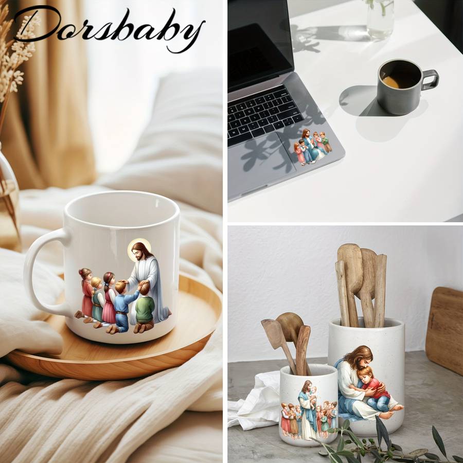 24PCS 1SET Jesus with Kids Jesus Christian Themed Stickers