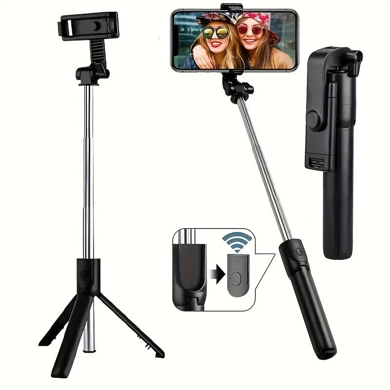 1 Pack Mobile Selfie Stick Telescopic Tripod With Wireless Remote Control