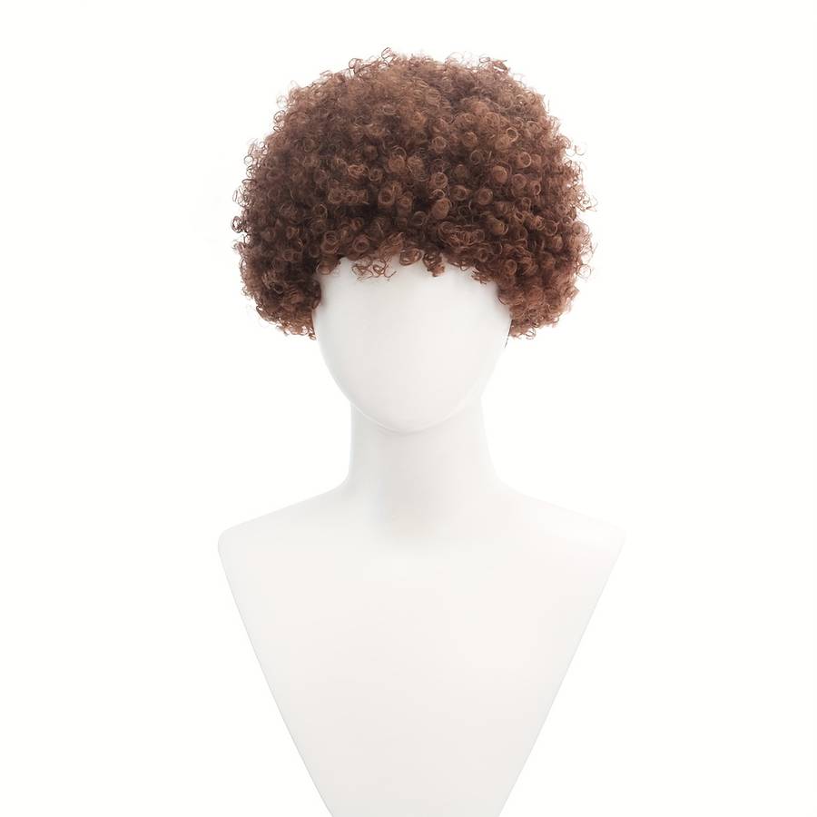 1Pc Brown 20.32cm Fashion Design Wig